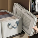 Axyaa Large Capacity Foldable Clothes Storage Box - Metal Frame Wardrobe Organizer