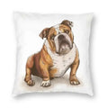 Axyaa Cute English Bulldog Floor Pillowcase for Home Decor