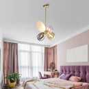 Axyaa Glass Balloon Chandelier: Modern Art Light for Kids and Dining Room