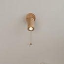 Axyaa Wooden Up Down Wall Light with Pull Chain Switch