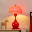 Axyaa Nordic Ceramic Bedside Lamp - Adjustable LED Upright Table Lamp