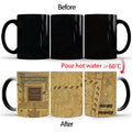 Axyaa Marauder Map Color Changing Cup Mug - Magic Heat Sensitive Tea Coffee Gift