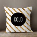 Axyaa Gold Heart Art Print Cushion Cover - Nordic Style Sofa Pillowcase