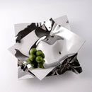 Axya Stainless Steel Wavy Fruit Plate Tray Home Decoration Ornament