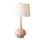 Axyaa Pink Ceramic Table Lamps LED for Home & Office - Contemporary Design