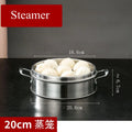 Axyaa Stainless Steel Steamer Tray with Cover - Double Ear Dumpling Rack