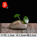 Axyaa Zen Stone Ceramic Vase Planter for Living Room Table & Pothos