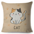 Axyaa Cartoon Cat Cushion Cover 45x45cm