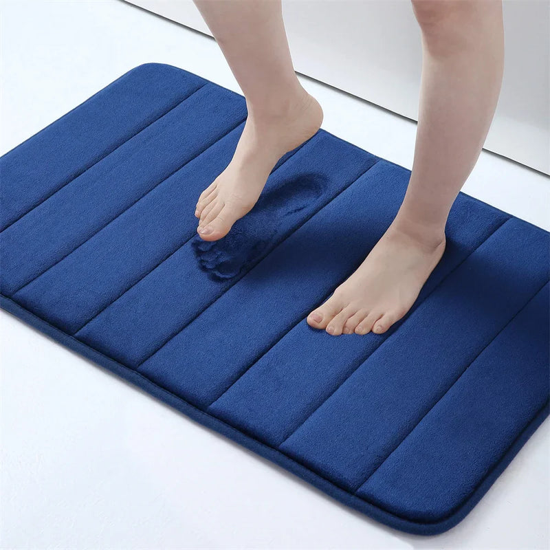 Axyaa Memory Foam Bath Mat Ultra Soft Non-Slip Water Absorbent Shower Rug