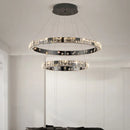 Axyaa Luxury Crystal Chandelier for Living Room & Bedroom - Indoor Pendant Lighting