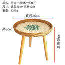 Axyaa Handmade Rattan Shells Coffee Table - Nordic Style Home Decoration