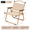 Axyaa Portable Beach Chair: Foldable Carbon Steel Outdoor Camping Stool