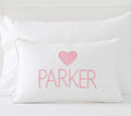 Axyaa Personalized Letter Embroidery Cotton Pillowcase - Smart Gift for Family & Friends