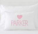 Axyaa Personalized Letter Embroidery Cotton Pillowcase - Smart Gift for Family & Friends