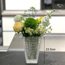 Axyaa Crystal Glass Vase Terrarium Hydroponics Flower Pot Home Decor