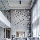 AXYAA Minimalist Duplex LED Chandelier for Living Room, Restaurant, Villa Hall