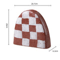 Axyaa Geometric Check Pattern Ceramic Vase for Stylish Home Decor