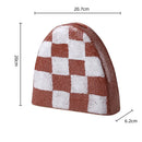 Axyaa Geometric Check Pattern Ceramic Vase for Stylish Home Decor