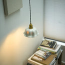 Axyaa Ceramic Flower LED Pendant Lights Gold Vintage Brass Hanging Lamp
