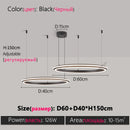 Axyaa LED Chandelier: Modern Dining Room Lighting for Bedroom, Living Room, and Study