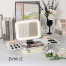 Axyaa Rechargeable Beauty Case: Large Capacity Travel Train Box for Stylish Women