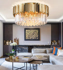 Axyaa Modern LED Circle Chandelier for Bedroom Living Room Kitchen