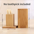 Axyaa Bamboo Toothpick Box: Creative & Disposable Restaurant Holder