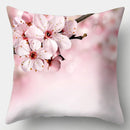 Axyaa Spring Flowers Landscape Cushion Cover 45x45cm - Decorative Pillow Case for Sofa and Bed