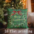 Axyaa Christmas Themed Decorative Cushion Cover for Sofa, Bedroom & Car