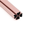 Axyaa Heart Stainless Steel Straws Set with Cleaning Brush for Drinks and Cocktails