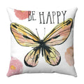 Axyaa Butterfly Print Cushion Cover 45x45cm - Farmhouse Stylish Home Decor Pillow Cover