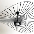 Axyaa Nordic Vertigo Straw Hat Pendant Lights French Fabric Living Room Bedroom Lamp
