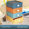 Axyaa Plastic Drawer Makeup Storage Organizer: 4-Piece Stationery & Jewelry Case