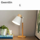 Axyaa Nordic Iron Wood Table Lamps Living Room Bedroom Modern Luminaire