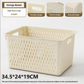 Axyaa Plastic Storage Baskets Stackable Household Organizer Bins for Pantry Snacks Toys