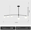 Axyaa Nordic Glass Chandelier for Dining Living Room - G9 LED Pendant Light Fixture