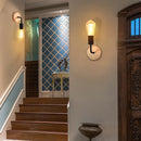 Axyaa Industrial LED Wall Light Retro Loft Lamps E27 Iron Lampshade Sconce