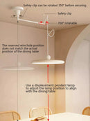 Axyaa French Style Dining Pendant Light: Adjustable, Rotatable Swing Arm Lamp for Dining, Bar & Island