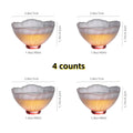 Axyaa Glazed Glass Sakura Teacup Set