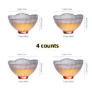 Axyaa Glazed Glass Sakura Teacup Set