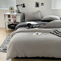 Axyaa Bubble Cotton Bedding Set, AB Side Duvet Cover, Sheet, Pillowcase