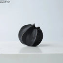 Carambola Ceramic Vase by Axyaa: Creative Plant Pot for Table Decoration and Floral Arrangement