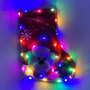 Axyaa LED Light Santa Claus Socks - Colorful Sparkly Xmas Party Decoration