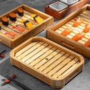 Axya Bamboo Seafood Sushi Sashimi Platter Plate Ice Container Shrimp Restaurant