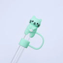 Axyaa Cat Straw Cap for Stanley Thermo Cup - Silicone Tumbler Topper