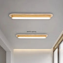 Axyaa Nordic LED Ceiling Light Chandelier, Minimalist Walnut Yellow Travertine Decor