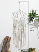 Axyaa Lotus Macrame Dream Catcher Wall Hanging for Home Decor & Gifts