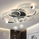 Axyaa LED Ring Ceiling Lamp | Gold Bedroom Study Living Room Light