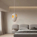 Axyaa Porous Beige Pendant Light - Nordic Minimalist Bedroom Chandelier