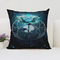 Axyaa Rose Print Pillow Cover - Romantic Home Decor & Gift